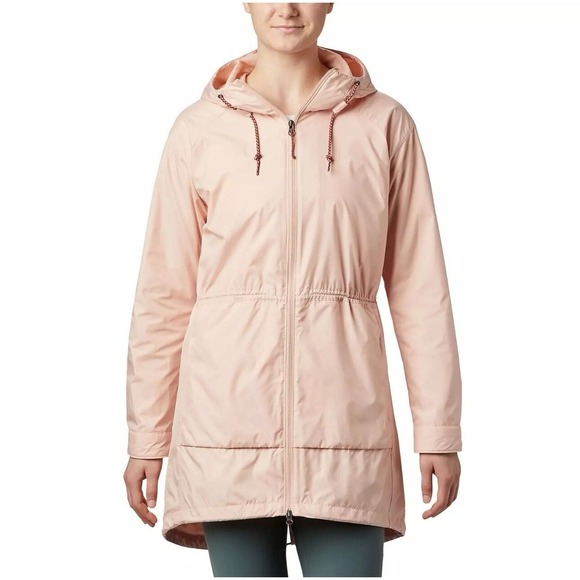 Culumbia Rose Sweet Maple Trench Jacket Water Resistance Outdoor Women's Small - Picture 1 of 12